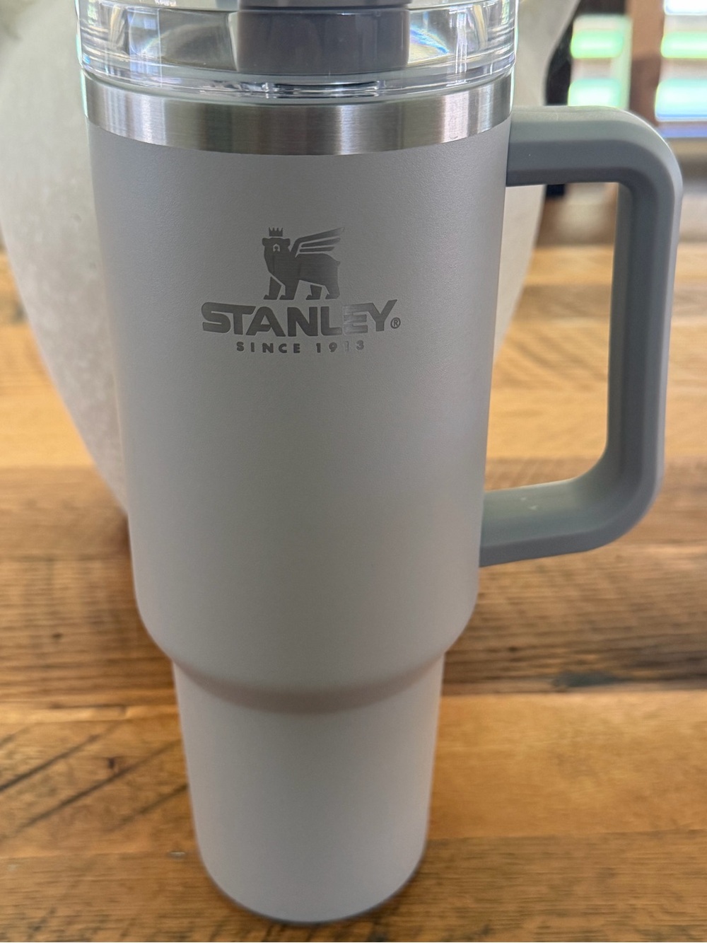 Stanley Gray Insulated Travel Mug with Handle